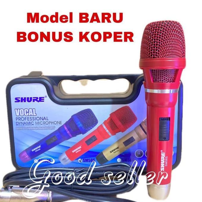 Yoiyoman- Mic Kabel Shure Sm58 Koper Warna Microphone Mikrofon Mik