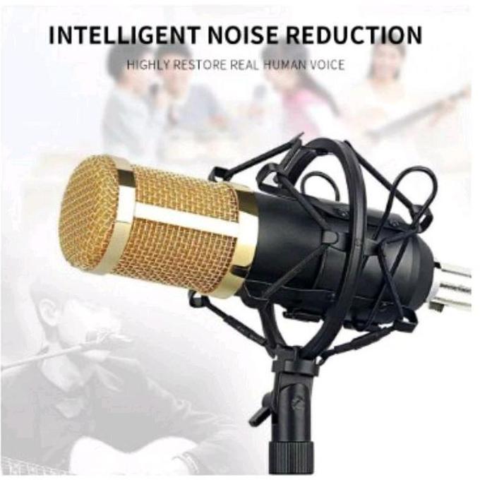Yoiyoman- Paket Lengkap Soundcard F999 Condenser Mic Microphone Bm800