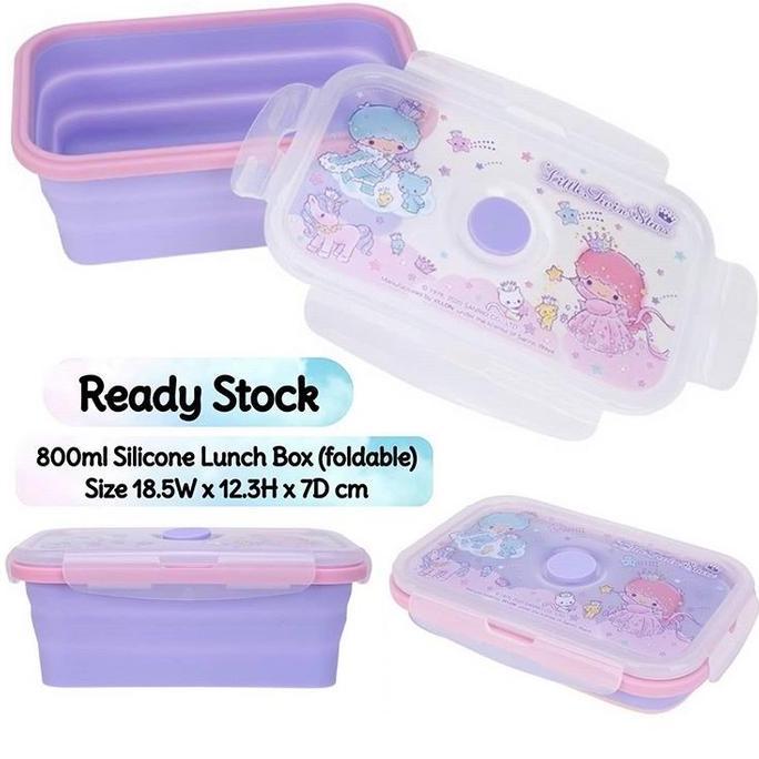 Foldable Lunch Box Sanrio Original Little Twin Stars