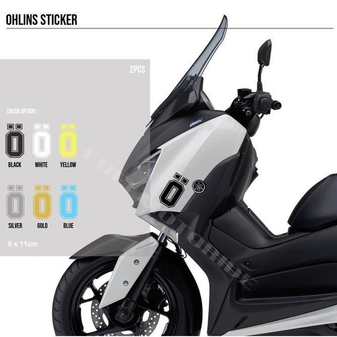 Sticker Body Variasi Logo Ohlins XMAX NMAX PCX ADV FORZA NINJA GSX CBR RESTOCK