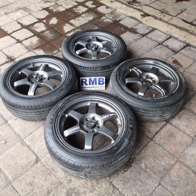 Terlaris Velg Mobil Bekas Te37 Ring 17 Pcd 4X100/ 114 + Ban 3 Untuk Xenia, Jaz