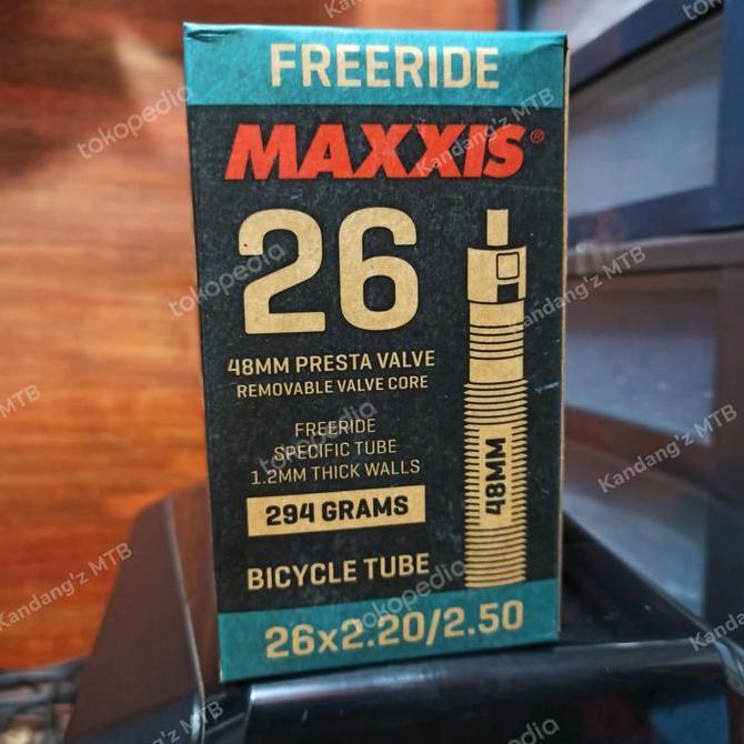 Ban Dalam 26 Maxxis Freeride 26x 2.20 - 2.50 Presta Valve Pentil Kecil