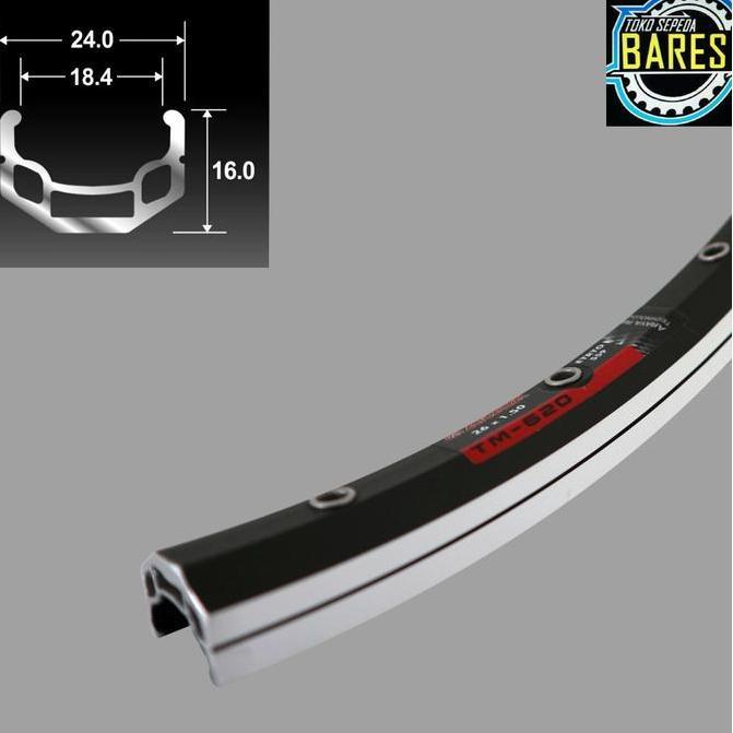 Velg / Rim Sepeda Gunung / MTB / Federal / Mini CTB 26 Araya TM-620 Lubang 32 / 36 Alloy Double Wall