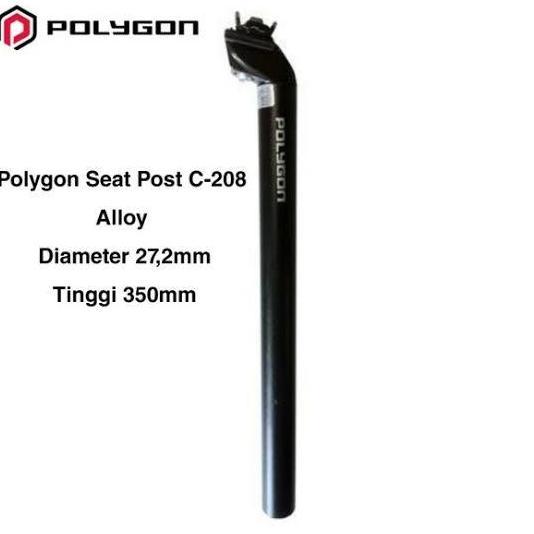 Seatpost Polygon 27.2 mm 27.2mm Tiang Sadel Tempat Duduk Sepeda