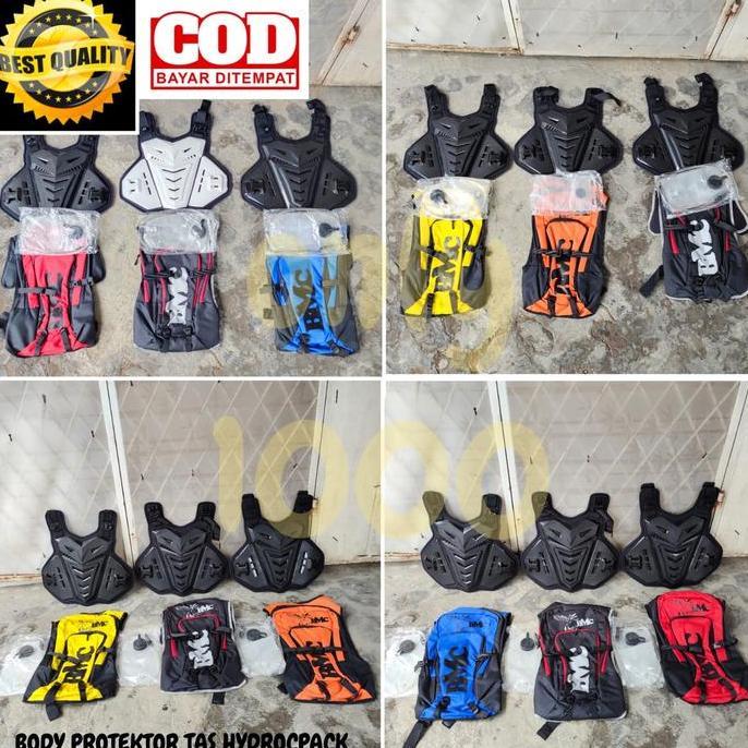 TAS BODY PROTECTOR HYDROPACK BACKPACK PELINDUNG DADA TRAIL SUPERMOTO MOTOCROSS
