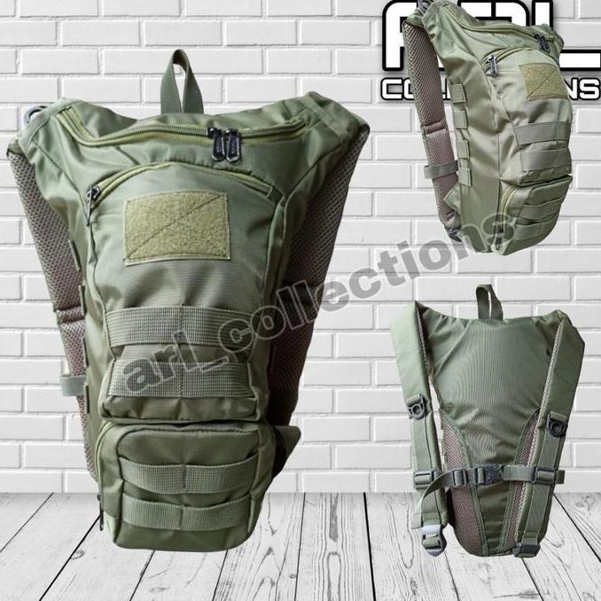 TAS SEPEDA HIJAU ARMY/TAS GENDONG HYDROPACK ARMY