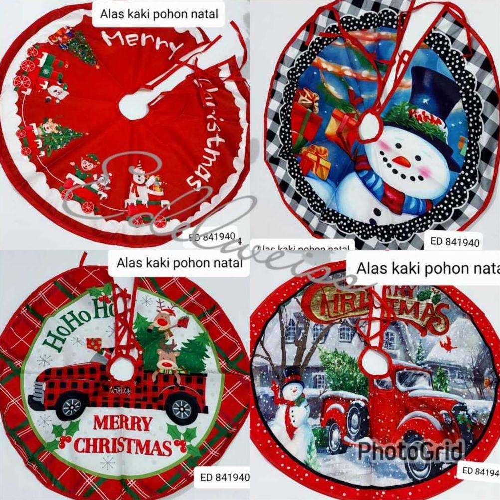 Hiasan Natal/Aksesoris Natal/ Dekorasi Tatakan Pohon Natal Karakter untuk di Bawah Pohon Natal