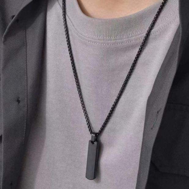 DS294 - Kalung Titanium Steel Anti Karat Unisex Udjastable Anti Karat Rantai kalung  cowok kalung  c