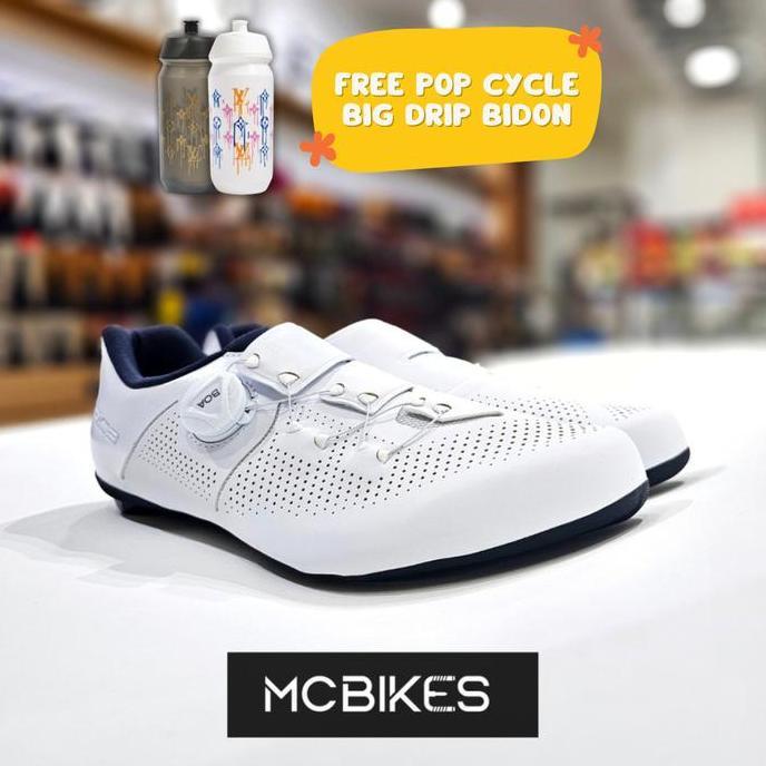 Sepatu Sepeda Shimano Road Bike Shoes SH-RC302 Wide - White