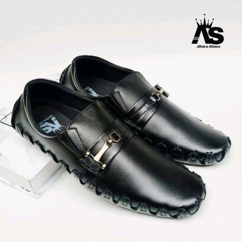 DS303 >> sepatu Casual pria kulit sapi, sepatu slip on pria kulit sapi, Sepatu pria outsol Flat sol 