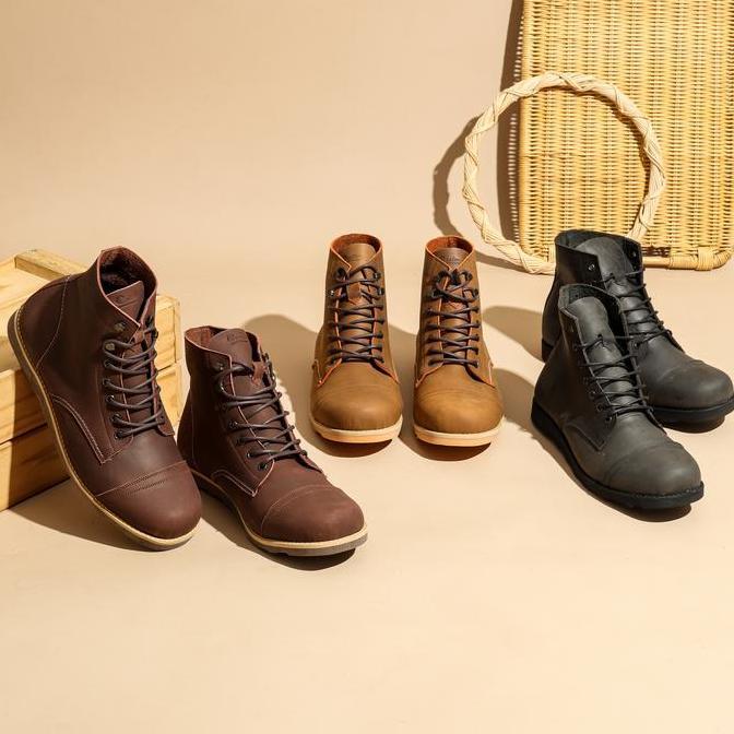 sepatu boot pria sepatu touring sepatu bikers model warior terlaris