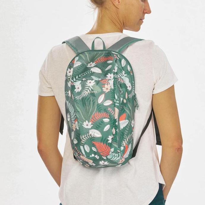 Hikway- Decathlon Quechua Tas Ransel Hiking Arpenaz Nh50 10L - Hijau Motif - 8731509
