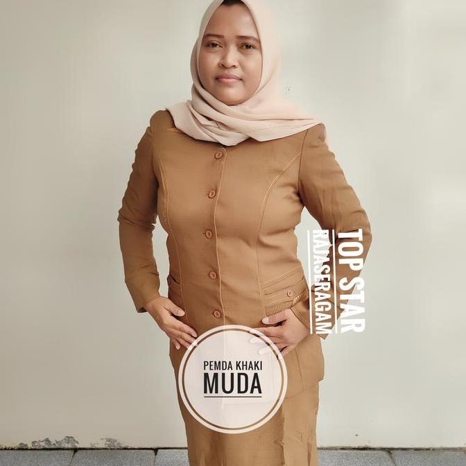 Seragam Pemda Coklat, Blazer Pemda, Setelan Pemda, Blus + Celana / Rok