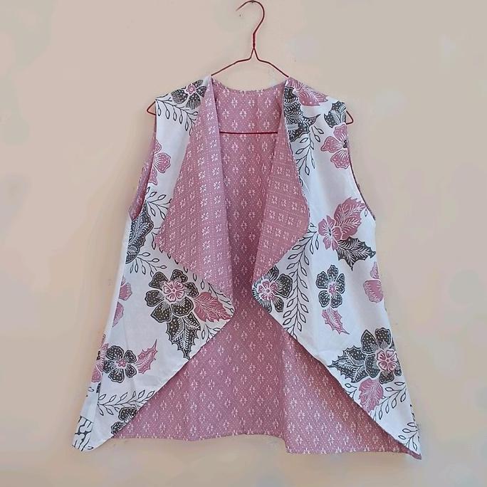 OUTER YUKENSI MOTIF BOLAK BALIK /VEST BATIK DUA MOTIF Rompi batik