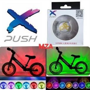 Xpush Lampu RGB Hub Freehub Wheelset Velg Sepeda Anak Balance Bike Pushbike BMX