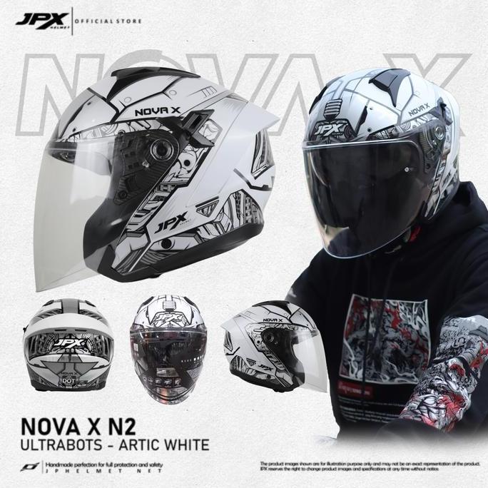 Helm JPX - Nova X (versi V2.0) - Motif N2 - ULTRABOTS