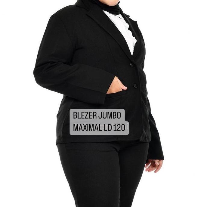 Lansungkirim- Blazer  Kantor  Jas Kantor Wanita Jumbo Blazer Kerja Wanita Abu Hitam Navy Blazer Jumb