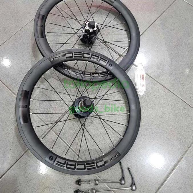 WHEELSET DECAF 20" 406 DISC BRAKE BLACK