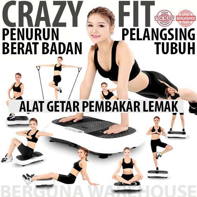 Promo Crazy Fit Alat Fitness Getar Lejel Vibe Tone Massager Diskon