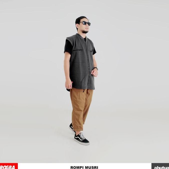 Rompi Musri Rogba M -XXXL Fleeca Diamond Tebal - Rompi Sholat Motor Pria Riders Dewasa Jumbo Big Siz