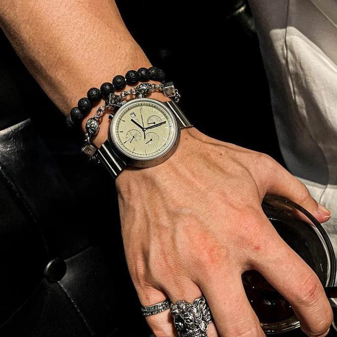 CILOA Jam Tangan Pria Must-Have Model Quartz Tahan Air dengan Stopwatch Jarum Tampilan Elegan & Krea