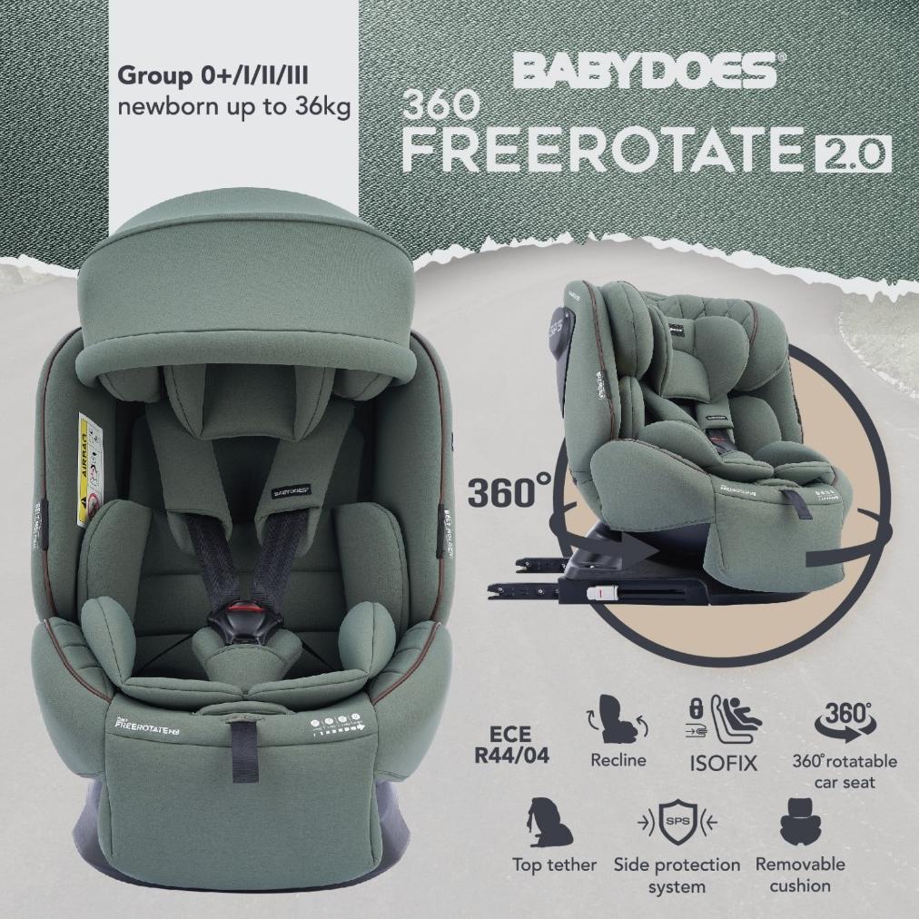 [TA] Carseat Babydoes FULL Rotate 360 / Carseat Free Rotate / Transporter 360