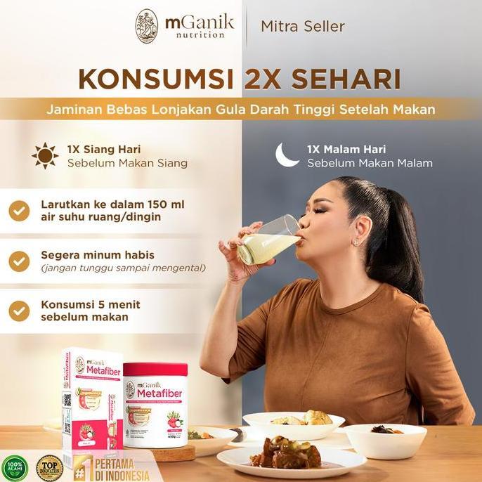 Kirimlangsungaja- Mganik Metafiber Leci 450 Gram 1 Tub Official Store Jakbar Bpom Halal (Termurah)