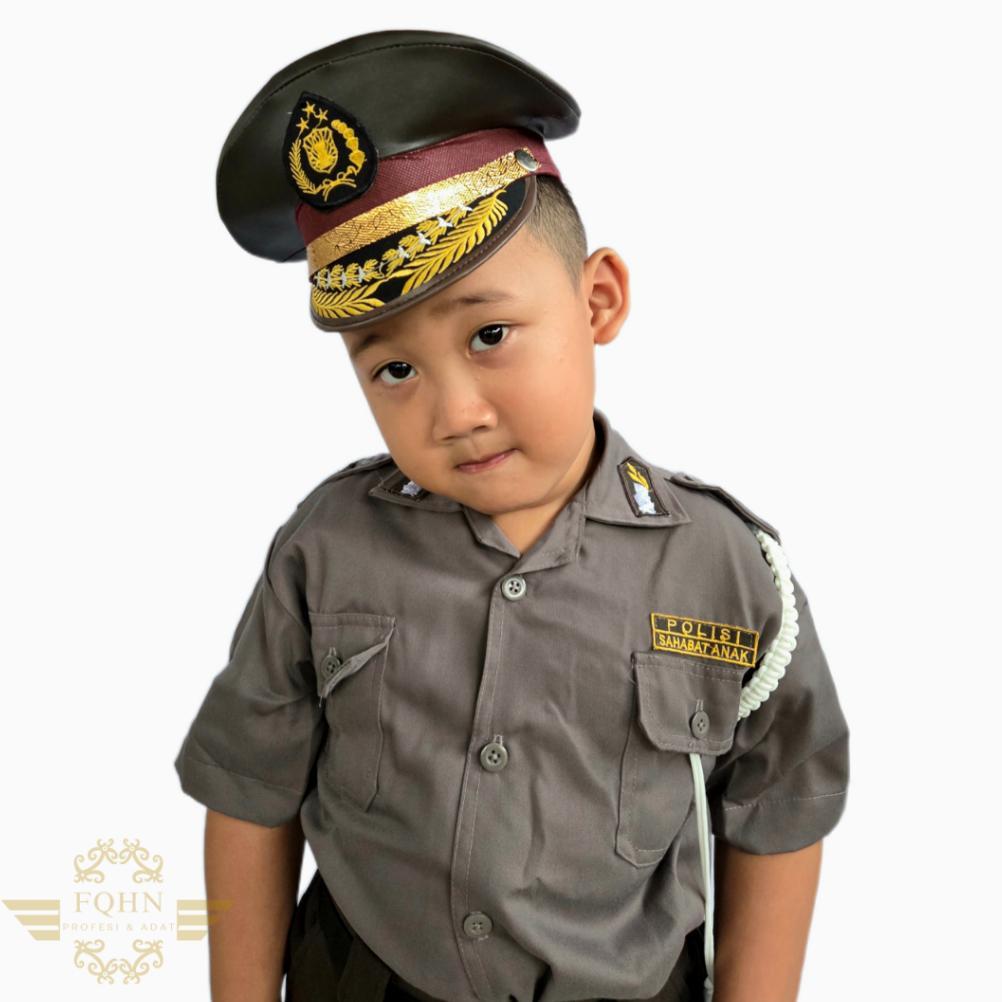 Baju Profesi Anak/Baju Polisi Sabhara Anak Laki (Free Packing Kardus)