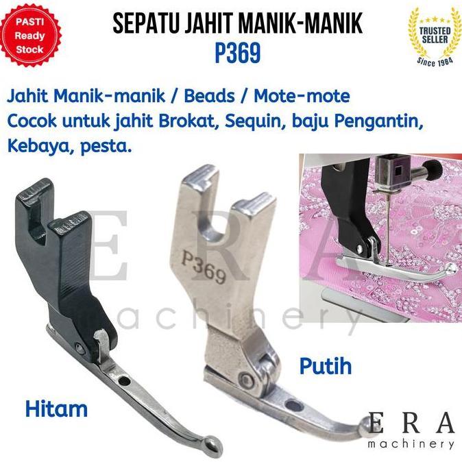 Devigen_h - P369 sepatu jahit mote manik beads sequin kebaya baju pengantin presser foot jahit kain 