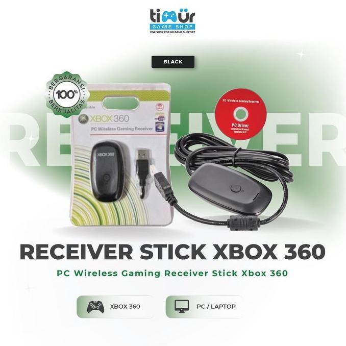 Receiver Stik Stick Xbox 360 Wireless Gaming Dongle PC Windows