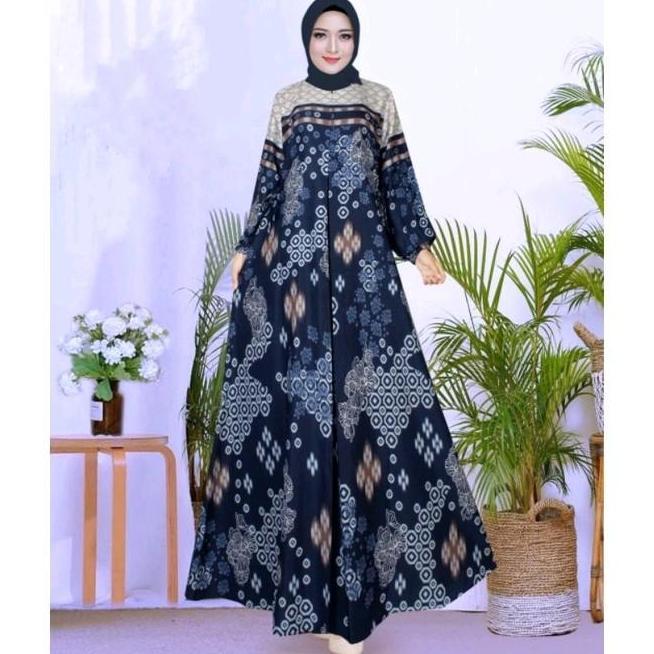 Gamis Mortal Silk tranding ( S-6L ) kantong motif Muslim Harian Dress Bunga Wanita Maxi Elegant