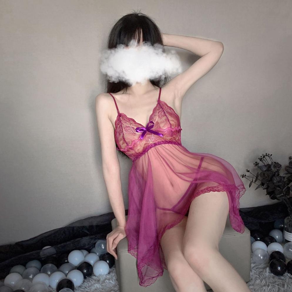 DISKON LINGERIE MURAH SEXY RENDA TEMBUS PANDANG SEXY BAJU TIDUR WANITA 3A125