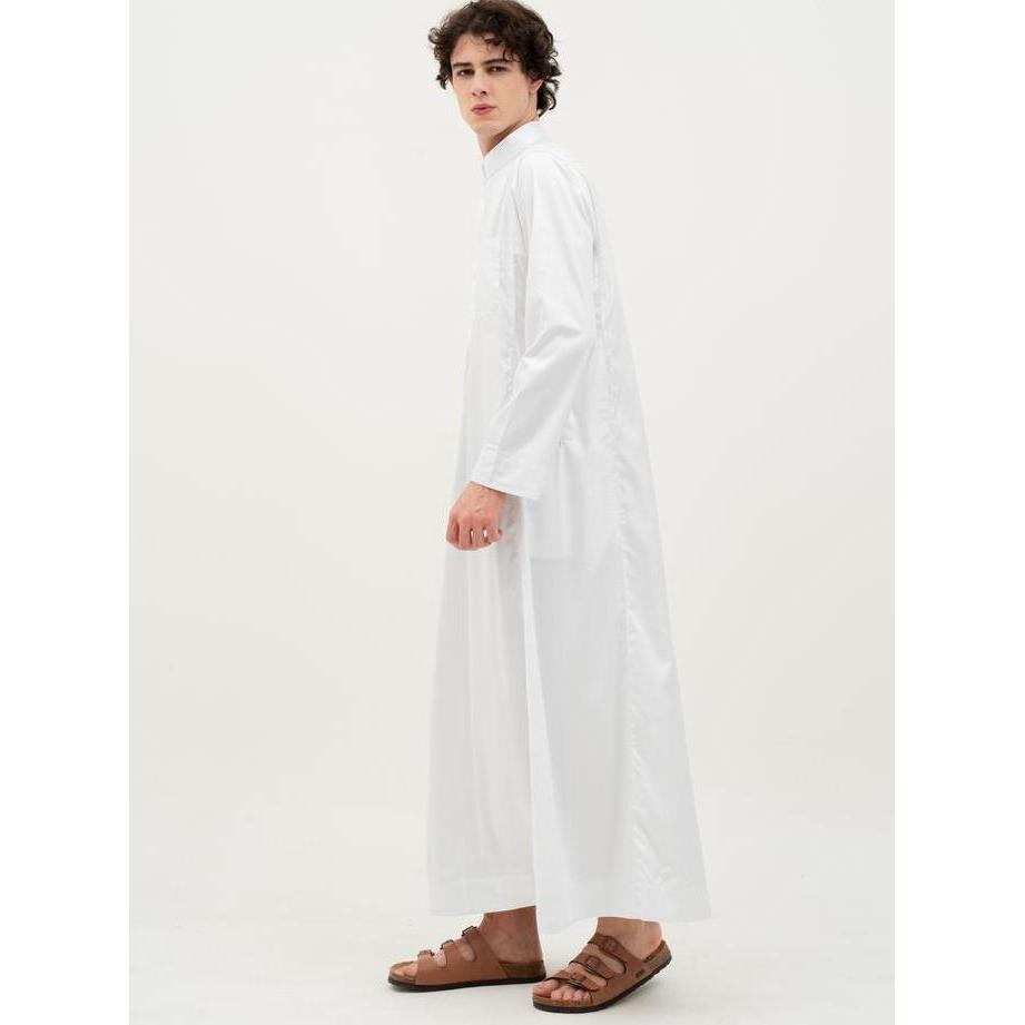 AL Haramain Jubah / Gamis Pria Anak / Remaja & Dewasa Viet Polos / Jubah AL Haramain | Putih | Hitam
