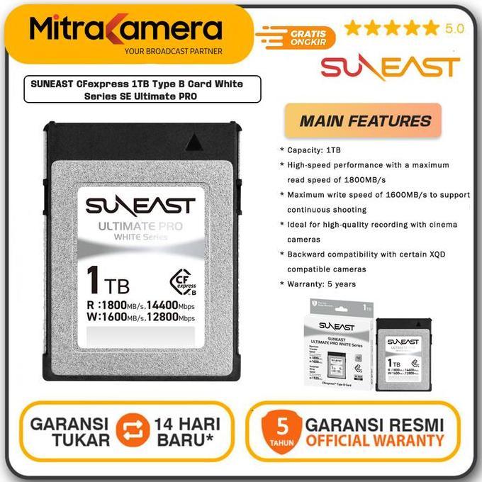 SHIONERONE SUNEAST CFexpress 1TB Type B Card White Series Ultimate PRO