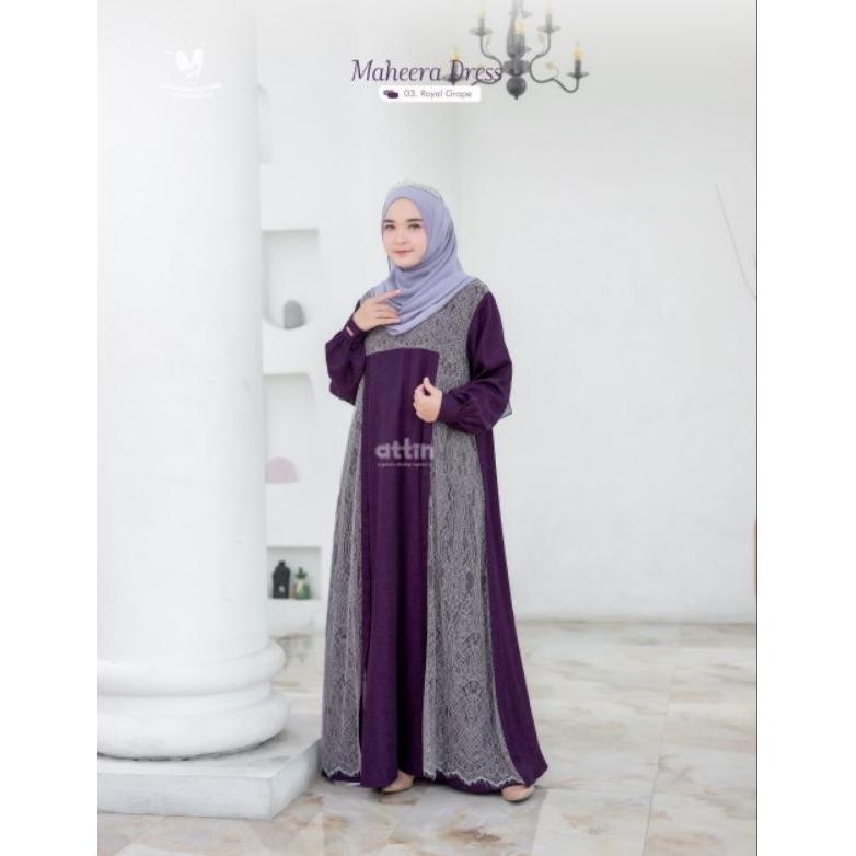 Maheera Dress By Attin Jacquard Lace A-Line