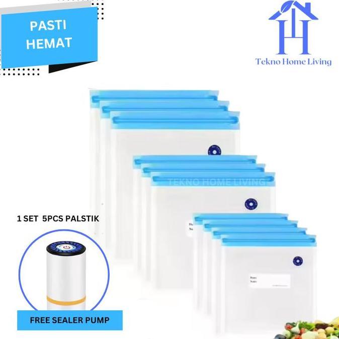 JERICOMM OSLO Company Plastik Vakum Makanan Ziplock Inc Mini Pump