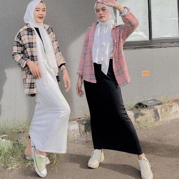 TERBARU Rok Span Knitted / rok span tanpa belahan / rok span skirt hitam / rok span scuba