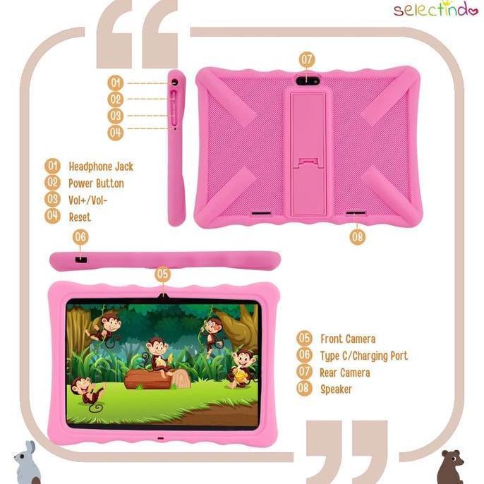 Allthebest- Kids Tablet / Tablet Anak / Tablet 10 Inch / Android 10 / 2/32GB /