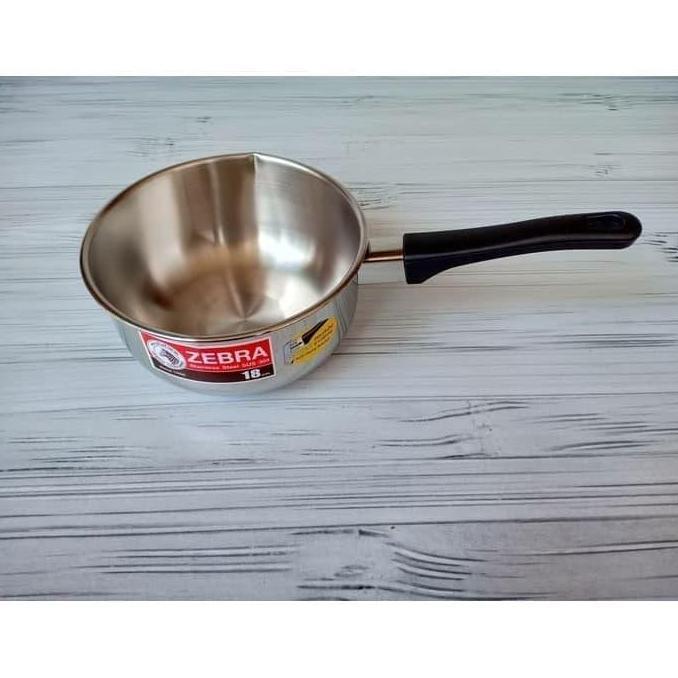 BEBAS ONGKIR - Panci Zebra Saucepan 18 cm / Sauce Pan Stainless / Panci Susu Zebra