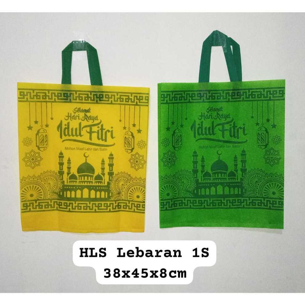 ( LUSINAN ) Goodie Bag Lebaran 38x45  / Tas Hampers Idul Fitri Uk.38x45 Isi 12 Pcs