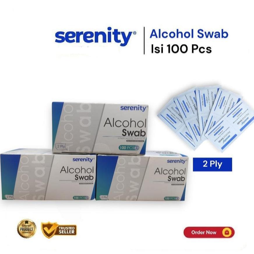 Serenity Alkohol Swab Kertas Tissue Steril Serenity / Tissue Swab / Kertas Swab / Kertas Steril