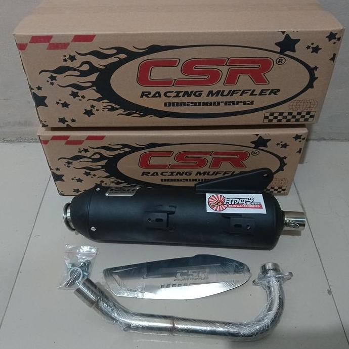 KNALPOT CSR MIO,FINO,SOUL LEHERAN STAINLESS
