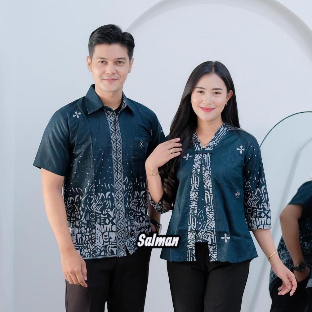 HOT Batik Couple Atasan Batik Couple Modern Bahan Katun Premium KEKINIAN