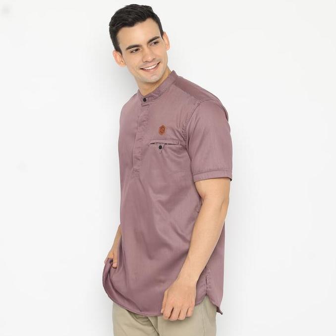 Eniqno Baju Koko Pria Lengan Pendek Toyobo Fodu Hazzafa Hijau Mint