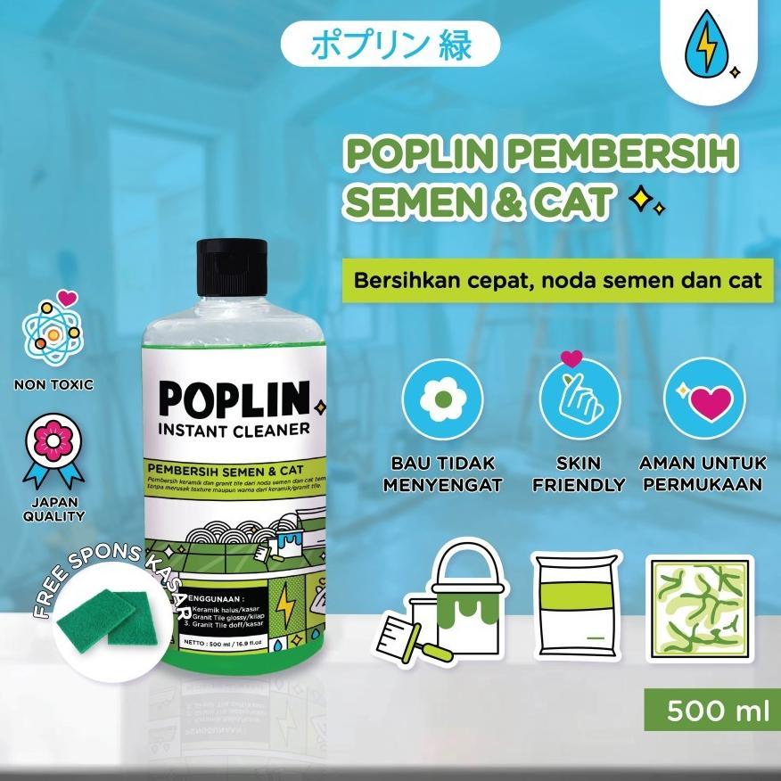 POPLIN PEMBERSIH NODA SEMEN DAN CAT PEMBERSIH KERAMIK GRANIT TILE