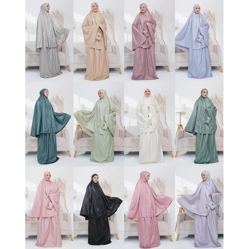 MUKENA TRAVEL//MUKENA MINI//PRAYERSET//MUKENA JUMBO Muslim Panjang Silk Travel