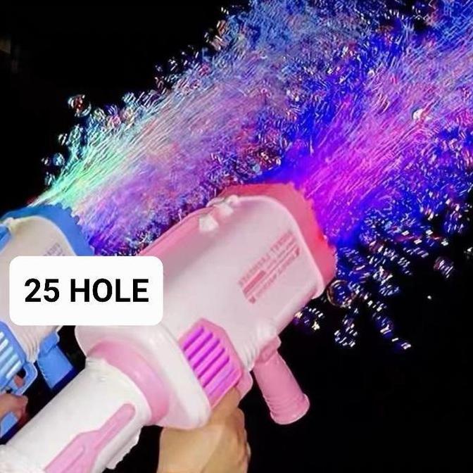 Termurah / Hot Sale Mainan Anak Bubblegun Basoka Tembakan Balon Gelembung Sabun Mainan Gelembung Tem