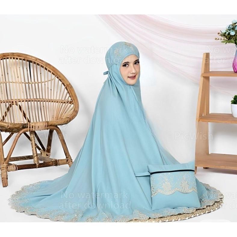Mukena Dewasa Khadijah Gracella Mukenah Jumbo Bahan Adem