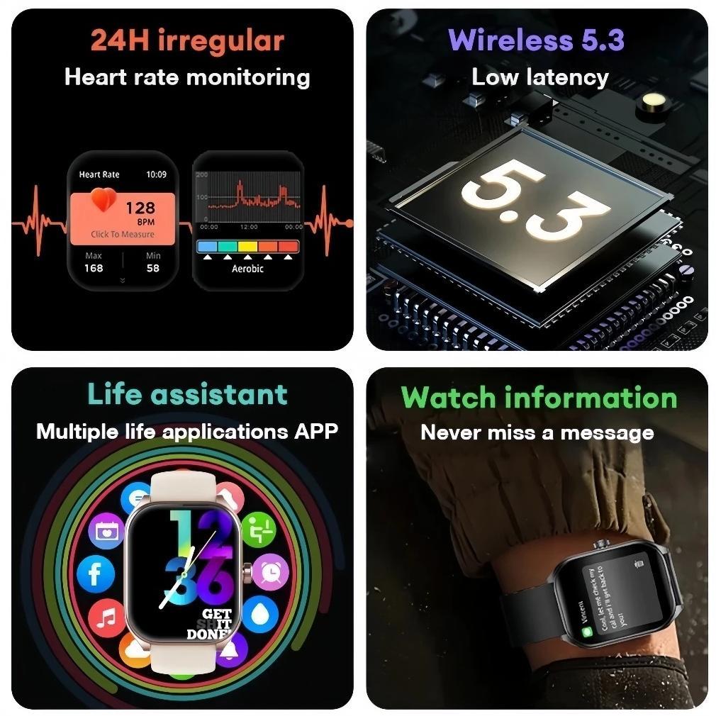 BESTPROMO LAXASFIT SMARTWATCH SERIES S11 PRO MAX 2.3" AMOLED LARGE TOUCH SCREEN BLUETOOTH CALL IP68 