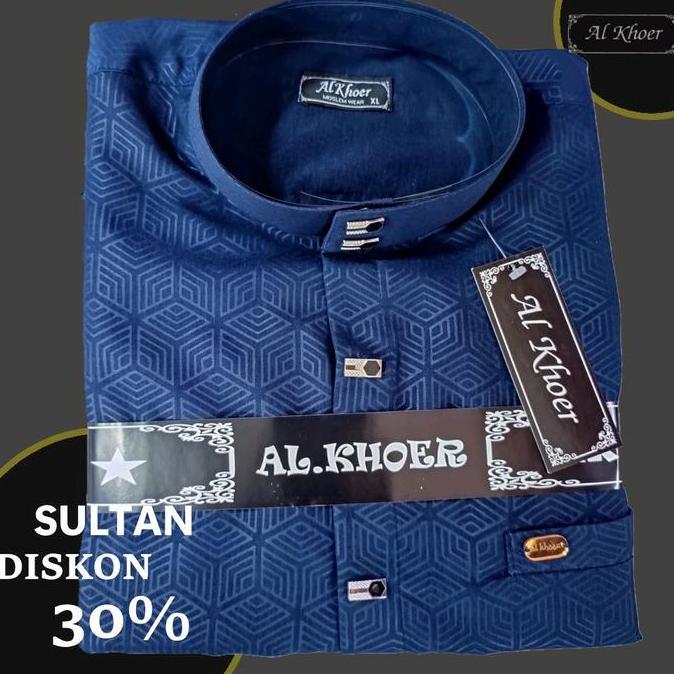 Baju Muslim peria koko sultan embos moderen warna coksu koko muslim peria atasan Nyaman Couple Kain 